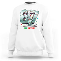 Statue Of Liberty Six Seven Meme Sweatshirt Trendy Gen Z Christmas Gift - Wonder Print Shop