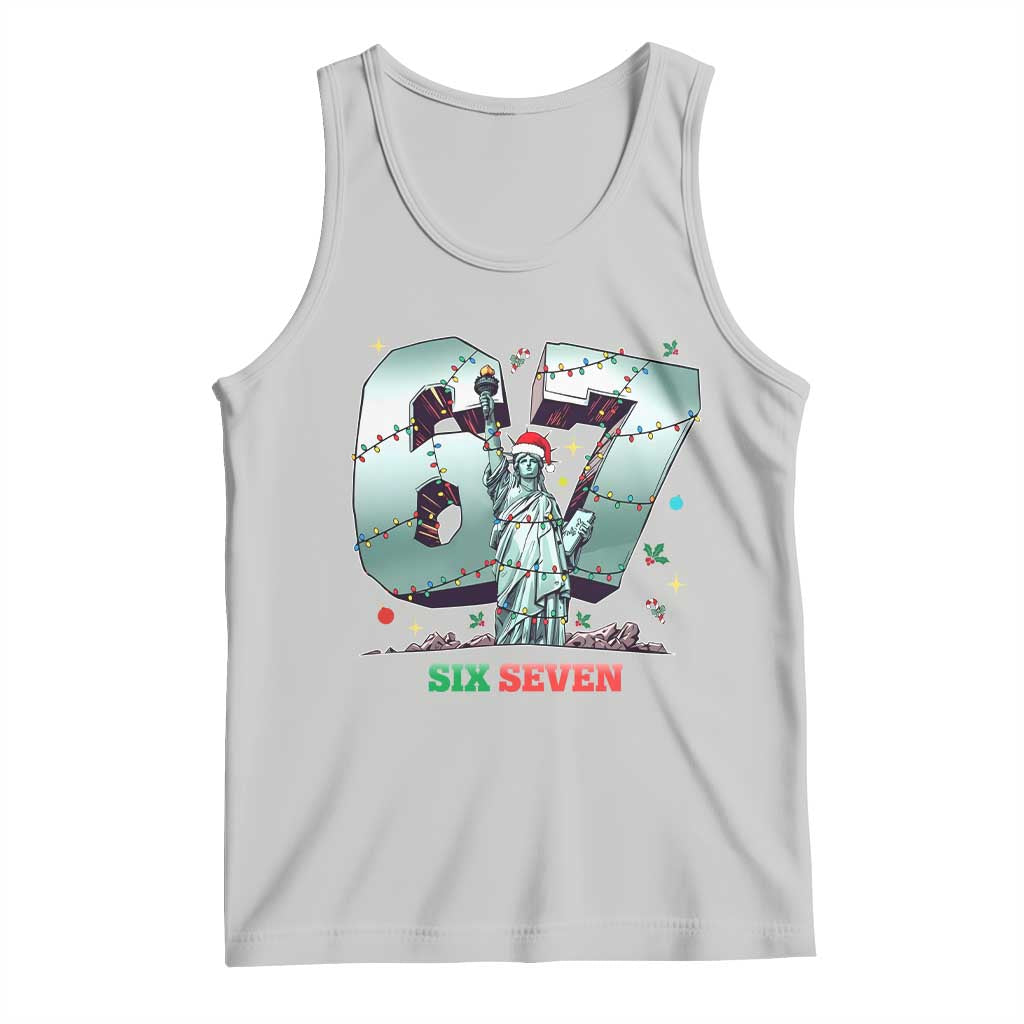 Statue Of Liberty Six Seven Meme Tank Top Trendy Gen Z Christmas Gift - Wonder Print Shop