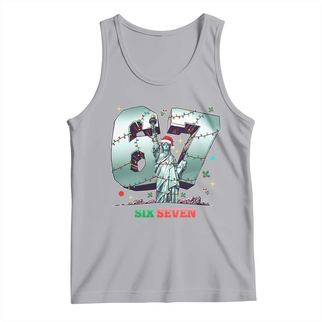 Statue Of Liberty Six Seven Meme Tank Top Trendy Gen Z Christmas Gift - Wonder Print Shop