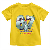 Statue Of Liberty Six Seven Meme Toddler T Shirt Trendy Gen Z Christmas Gift - Wonder Print Shop