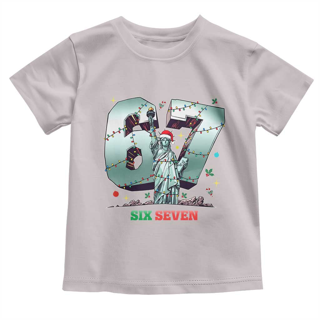 Statue Of Liberty Six Seven Meme Toddler T Shirt Trendy Gen Z Christmas Gift - Wonder Print Shop