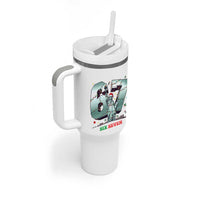 Statue Of Liberty Six Seven Meme Tumbler With Handle Trendy Gen Z Christmas Gift - Wonder Print Shop
