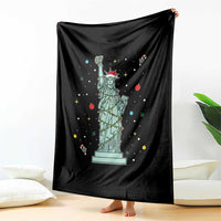 Statue Of Liberty Six Seven Meme Throw Blanket Gen Alpha 67 Trend Christmas Gift - Wonder Print Shop