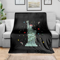 Statue Of Liberty Six Seven Meme Throw Blanket Gen Alpha 67 Trend Christmas Gift - Wonder Print Shop