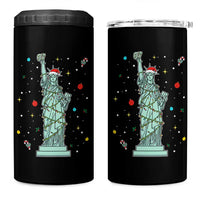 Statue Of Liberty Six Seven Meme 4 in 1 Can Cooler Tumbler Gen Alpha 67 Trend Christmas Gift - Wonder Print Shop