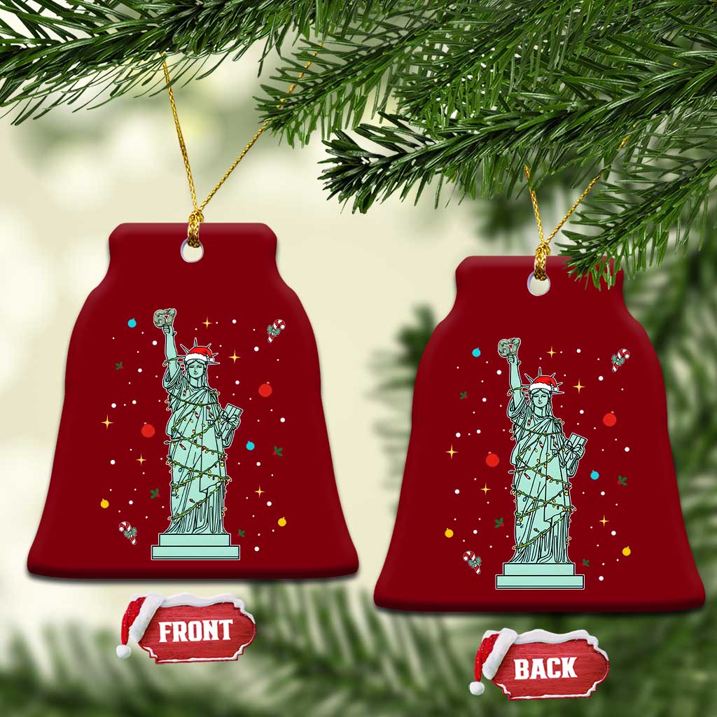 Statue Of Liberty Six Seven Meme Ceramic Ornament Gen Alpha 67 Trend Christmas Gift - Wonder Print Shop