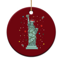 Statue Of Liberty Six Seven Meme Ceramic Ornament Gen Alpha 67 Trend Christmas Gift - Wonder Print Shop