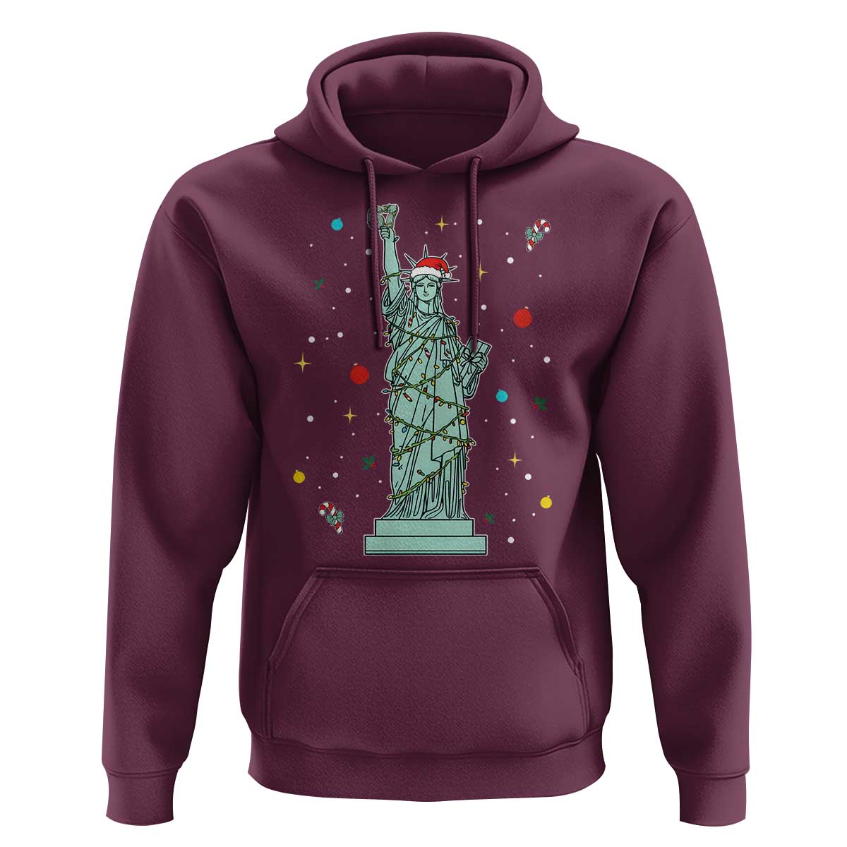 Statue Of Liberty Six Seven Meme Hoodie Gen Alpha 67 Trend Christmas Gift - Wonder Print Shop