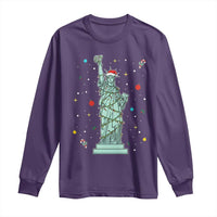 Statue Of Liberty Six Seven Meme Long Sleeve Shirt Gen Alpha 67 Trend Christmas Gift - Wonder Print Shop