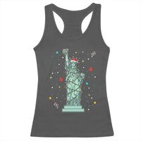 Statue Of Liberty Six Seven Meme Racerback Tank Top Gen Alpha 67 Trend Christmas Gift - Wonder Print Shop