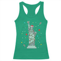 Statue Of Liberty Six Seven Meme Racerback Tank Top Gen Alpha 67 Trend Christmas Gift - Wonder Print Shop