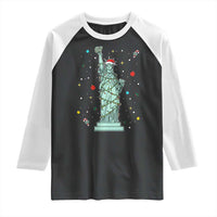 Statue Of Liberty Six Seven Meme Raglan Shirt Gen Alpha 67 Trend Christmas Gift - Wonder Print Shop