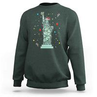 Statue Of Liberty Six Seven Meme Sweatshirt Gen Alpha 67 Trend Christmas Gift - Wonder Print Shop