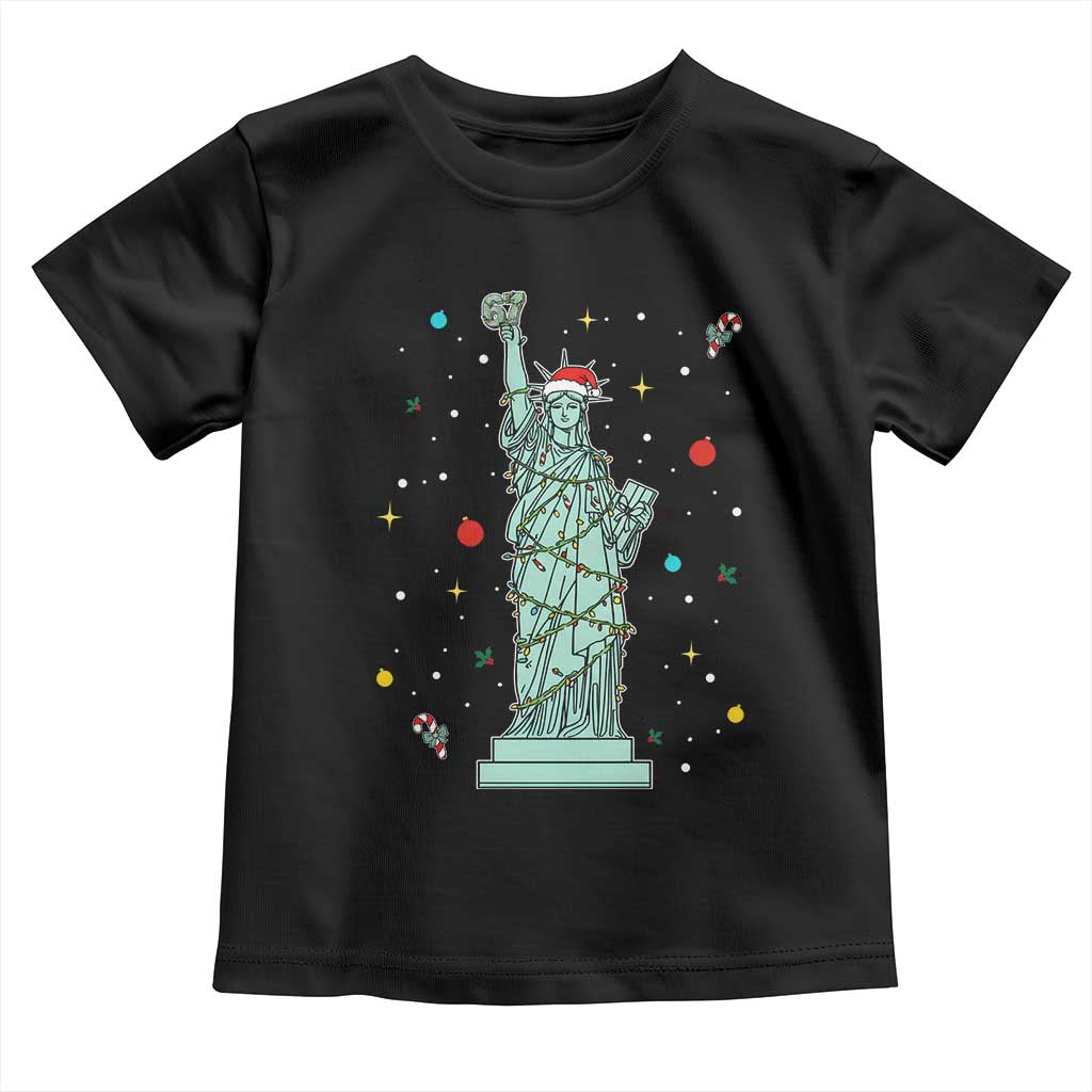Statue Of Liberty Six Seven Meme Toddler T Shirt Gen Alpha 67 Trend Christmas Gift - Wonder Print Shop
