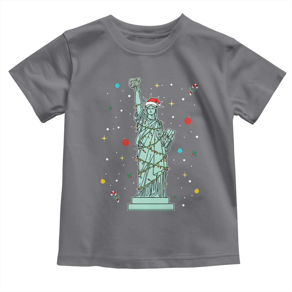 Statue Of Liberty Six Seven Meme Toddler T Shirt Gen Alpha 67 Trend Christmas Gift - Wonder Print Shop