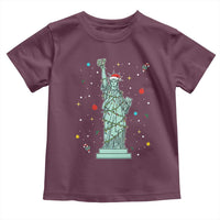 Statue Of Liberty Six Seven Meme Toddler T Shirt Gen Alpha 67 Trend Christmas Gift - Wonder Print Shop