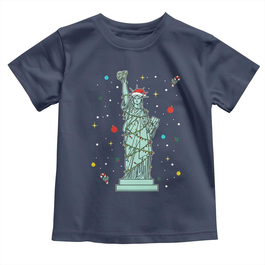 Statue Of Liberty Six Seven Meme Toddler T Shirt Gen Alpha 67 Trend Christmas Gift - Wonder Print Shop