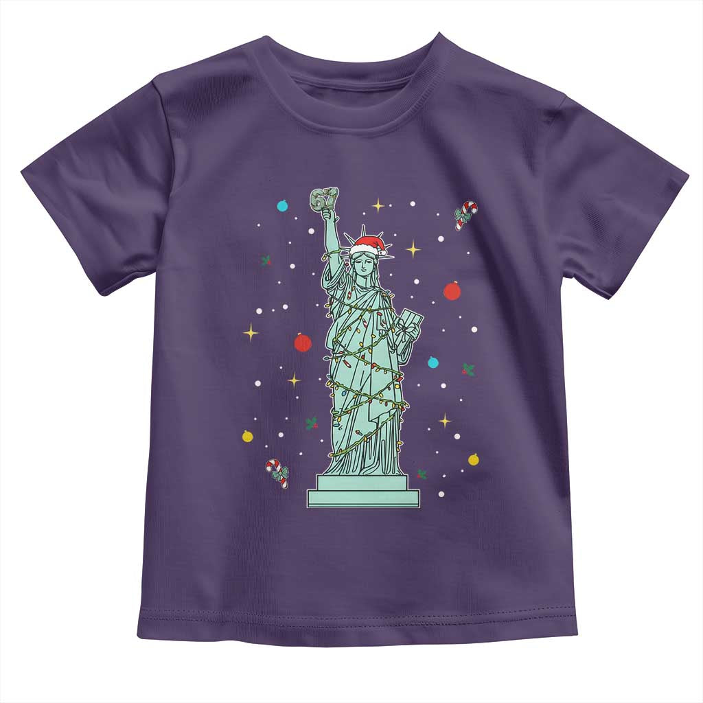 Statue Of Liberty Six Seven Meme Toddler T Shirt Gen Alpha 67 Trend Christmas Gift - Wonder Print Shop