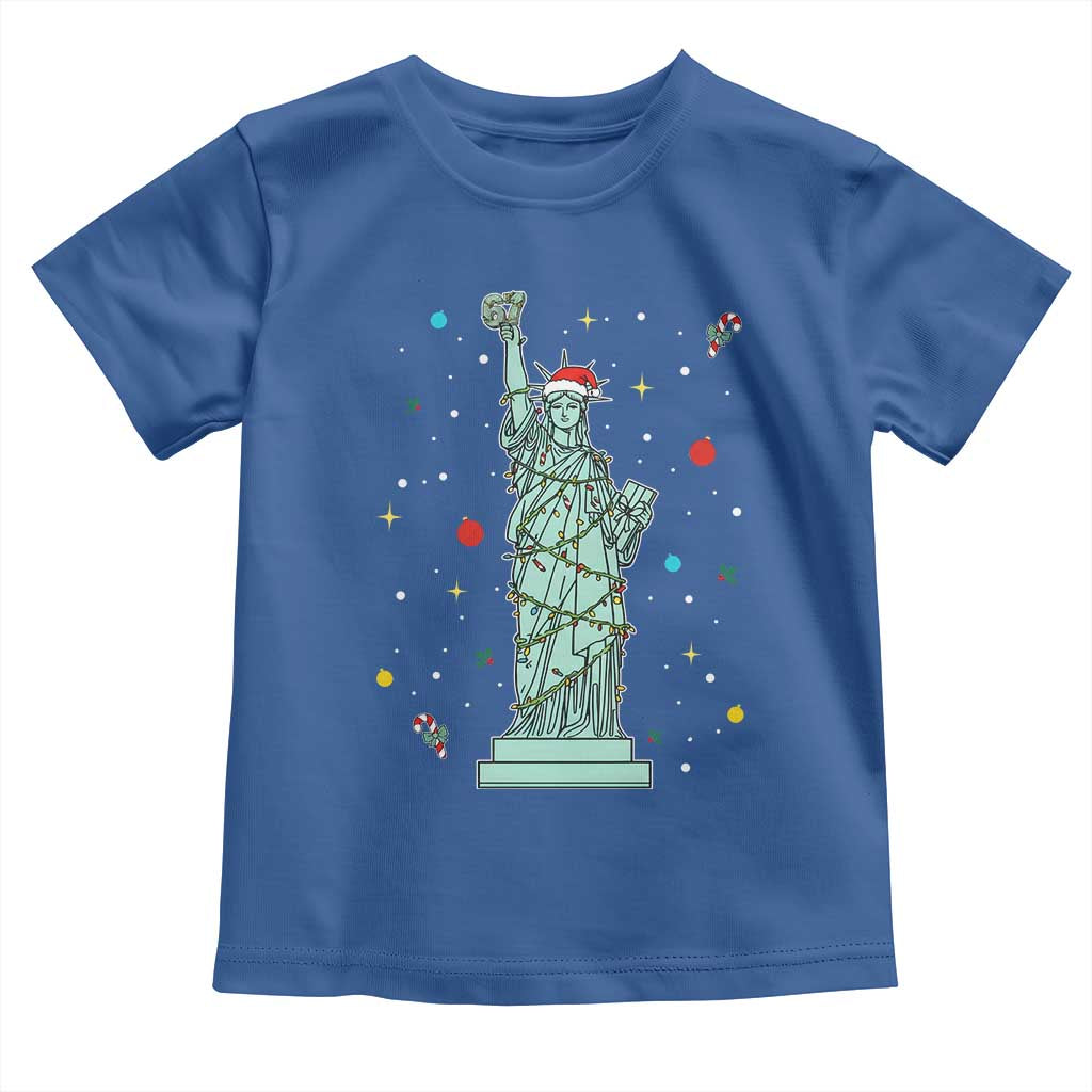 Statue Of Liberty Six Seven Meme Toddler T Shirt Gen Alpha 67 Trend Christmas Gift - Wonder Print Shop
