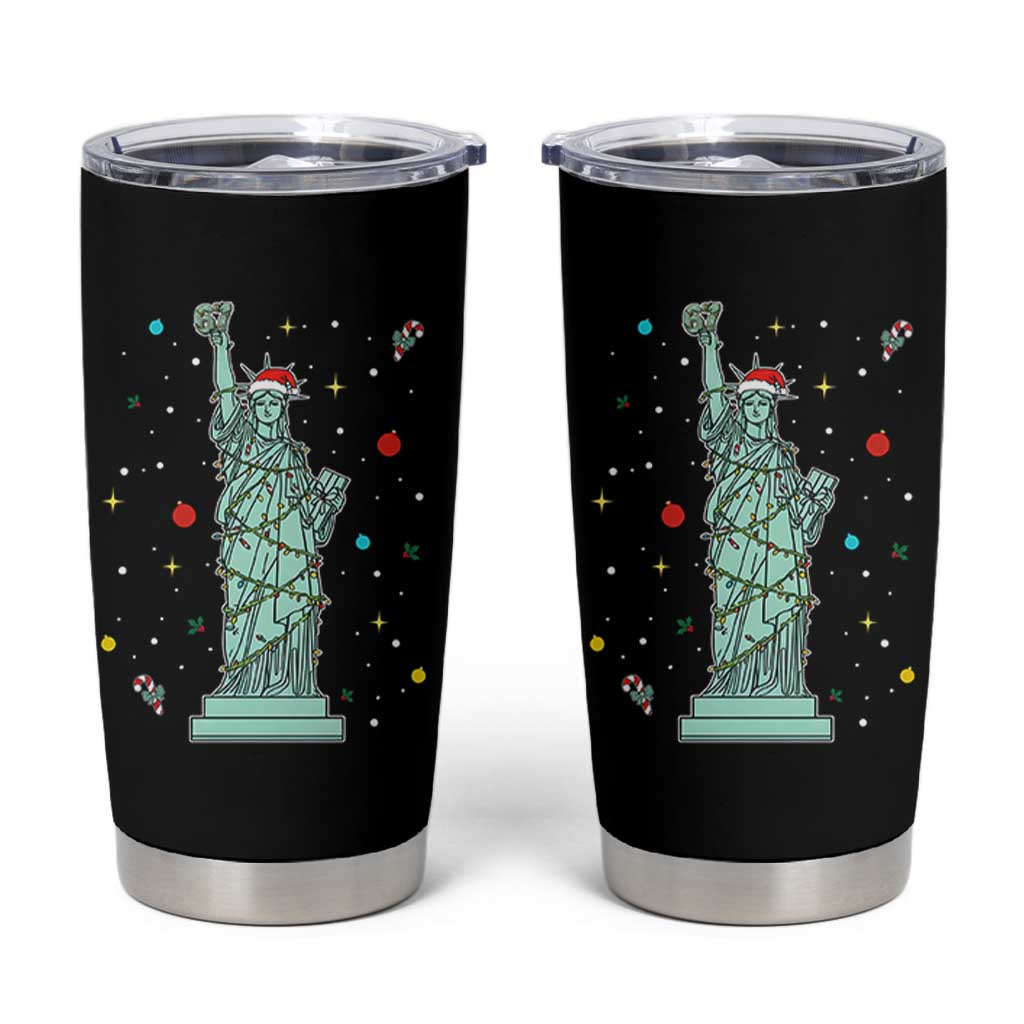 Statue Of Liberty Six Seven Meme Tumbler Cup Gen Alpha 67 Trend Christmas Gift - Wonder Print Shop