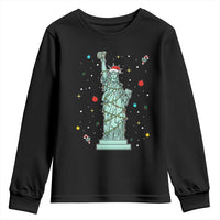 Statue Of Liberty Six Seven Meme Youth Sweatshirt Gen Alpha 67 Trend Christmas Gift - Wonder Print Shop