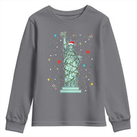 Statue Of Liberty Six Seven Meme Youth Sweatshirt Gen Alpha 67 Trend Christmas Gift - Wonder Print Shop