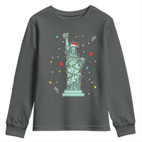 Statue Of Liberty Six Seven Meme Youth Sweatshirt Gen Alpha 67 Trend Christmas Gift - Wonder Print Shop