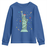 Statue Of Liberty Six Seven Meme Youth Sweatshirt Gen Alpha 67 Trend Christmas Gift - Wonder Print Shop