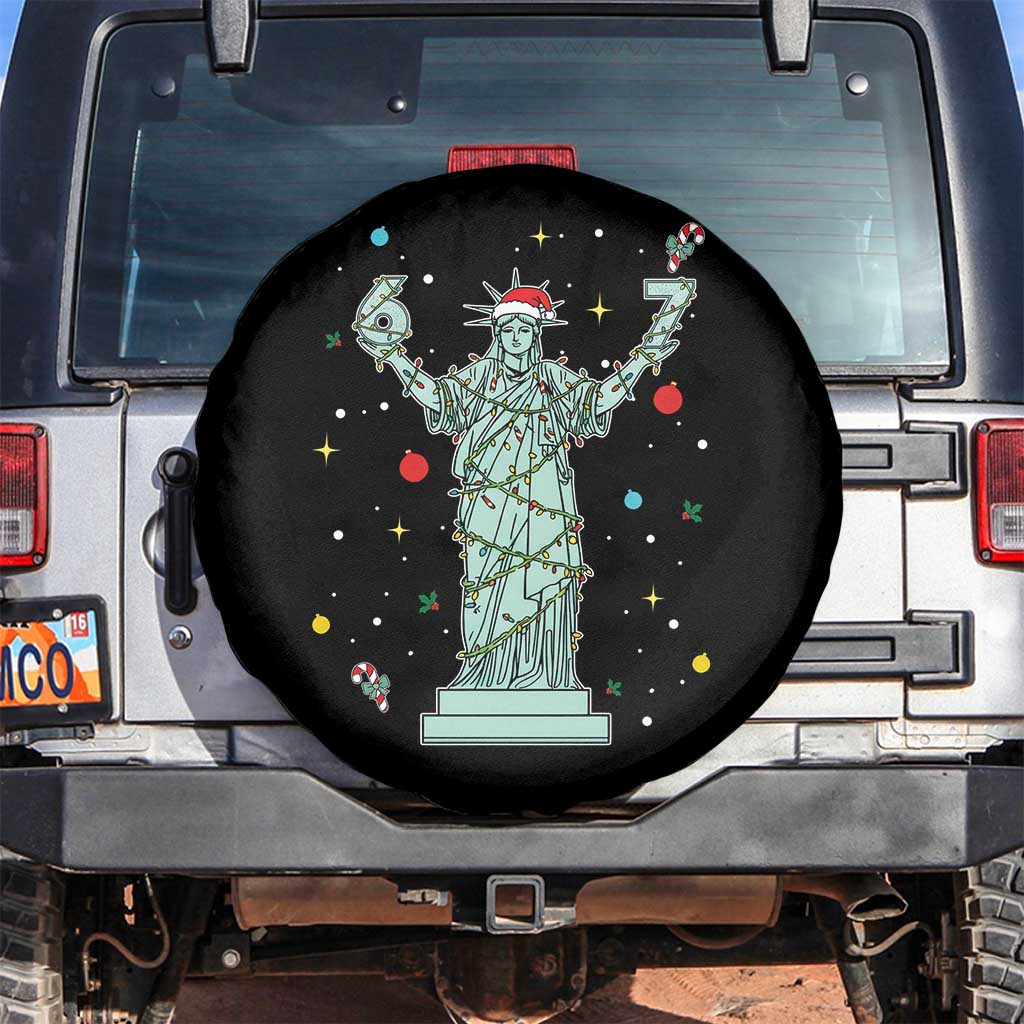 Doot Doot 67 Statue Of Liberty Spare Tire Cover Funny Gen Alpha 67 Trend Christmas Gift - Wonder Print Shop