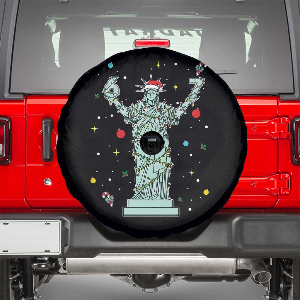 Doot Doot 67 Statue Of Liberty Spare Tire Cover Funny Gen Alpha 67 Trend Christmas Gift - Wonder Print Shop