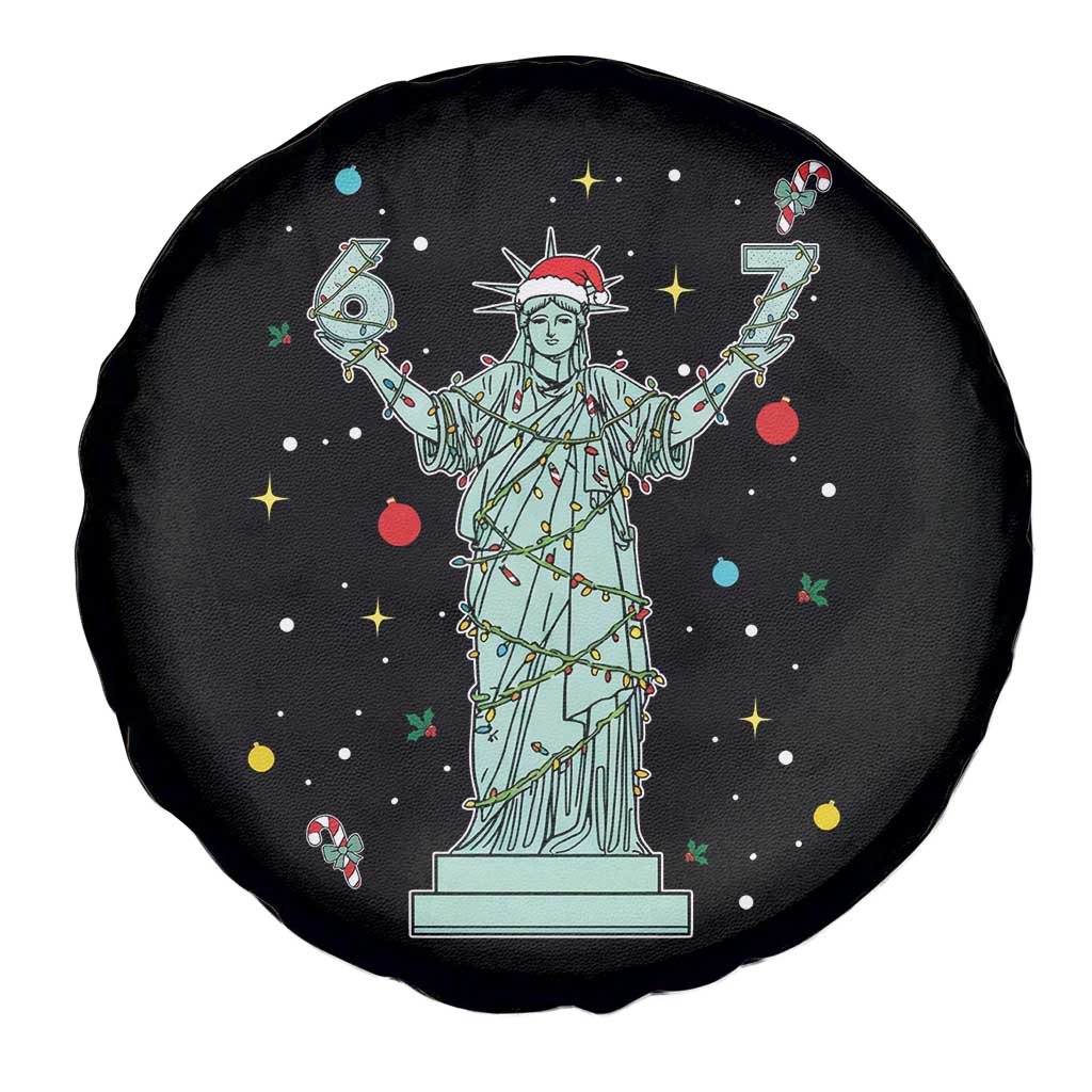 Doot Doot 67 Statue Of Liberty Spare Tire Cover Funny Gen Alpha 67 Trend Christmas Gift - Wonder Print Shop
