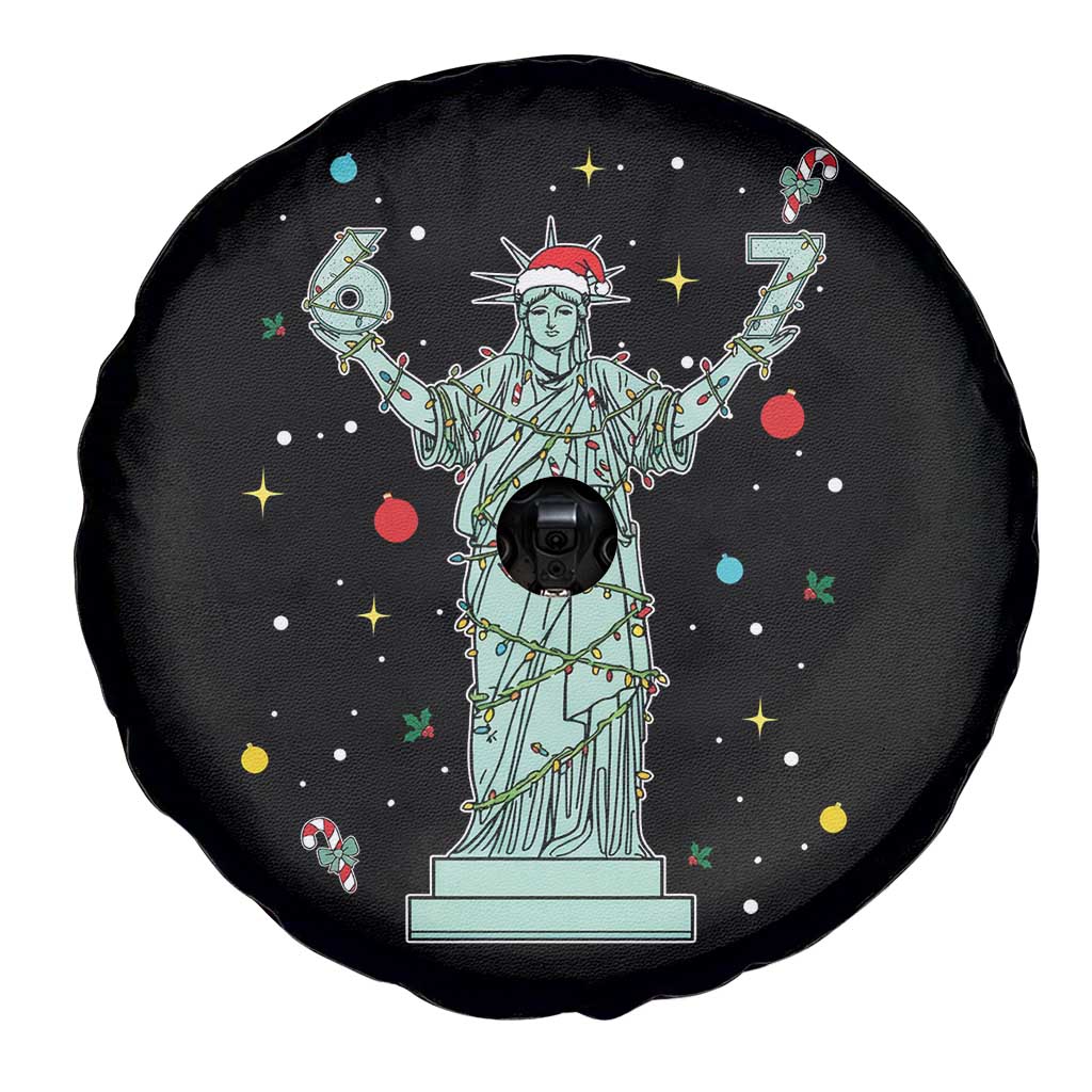 Doot Doot 67 Statue Of Liberty Spare Tire Cover Funny Gen Alpha 67 Trend Christmas Gift - Wonder Print Shop