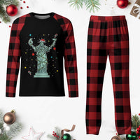 Doot Doot 67 Statue Of Liberty Plaid Pajama Set Funny Gen Alpha 67 Trend Christmas Gift - Wonder Print Shop