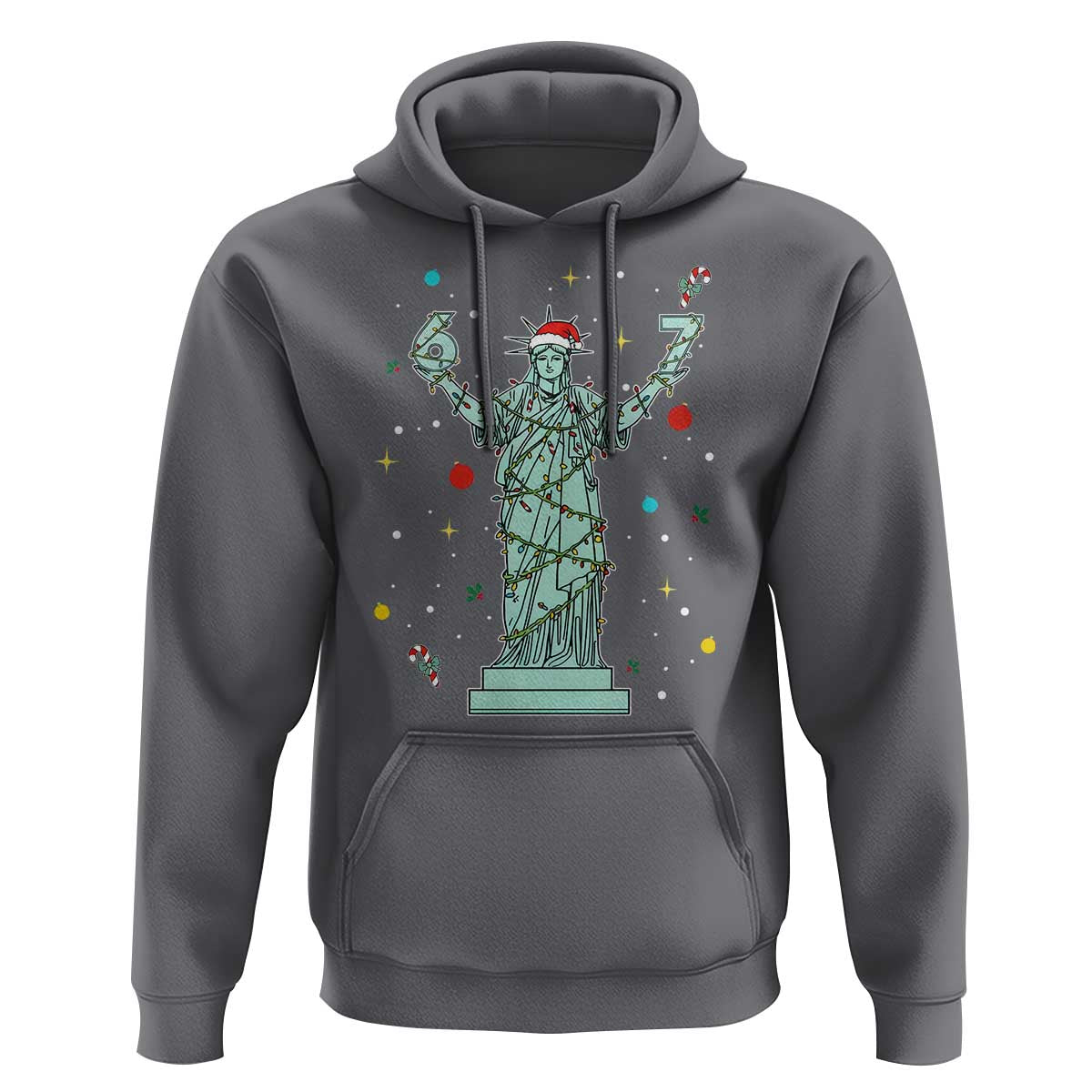 Doot Doot 67 Statue Of Liberty Hoodie Funny Gen Alpha 67 Trend Christmas Gift - Wonder Print Shop