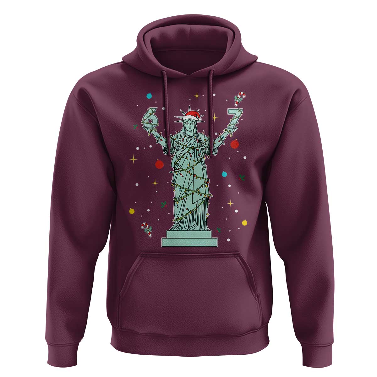 Doot Doot 67 Statue Of Liberty Hoodie Funny Gen Alpha 67 Trend Christmas Gift - Wonder Print Shop