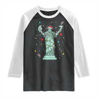Doot Doot 67 Statue Of Liberty Raglan Shirt Funny Gen Alpha 67 Trend Christmas Gift - Wonder Print Shop