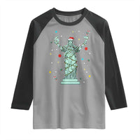 Doot Doot 67 Statue Of Liberty Raglan Shirt Funny Gen Alpha 67 Trend Christmas Gift - Wonder Print Shop