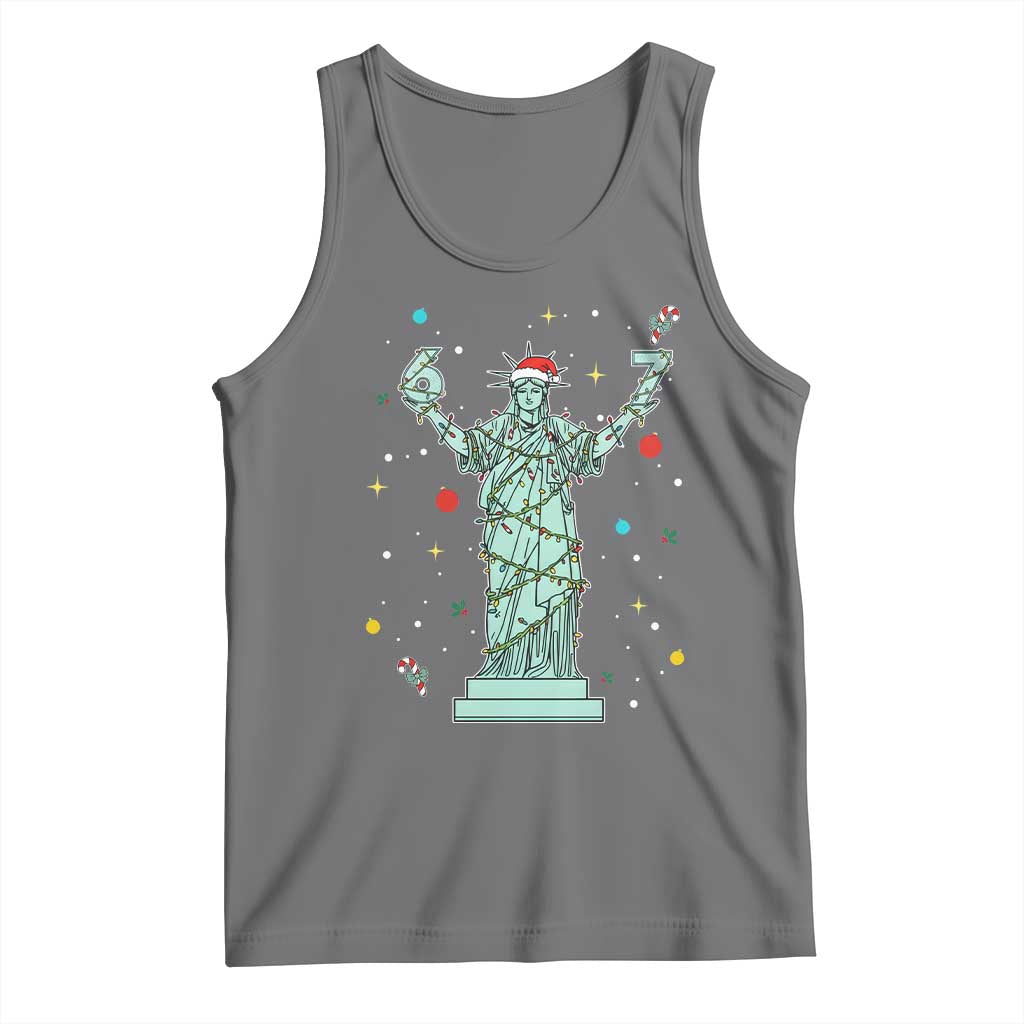 Doot Doot 67 Statue Of Liberty Tank Top Funny Gen Alpha 67 Trend Christmas Gift - Wonder Print Shop