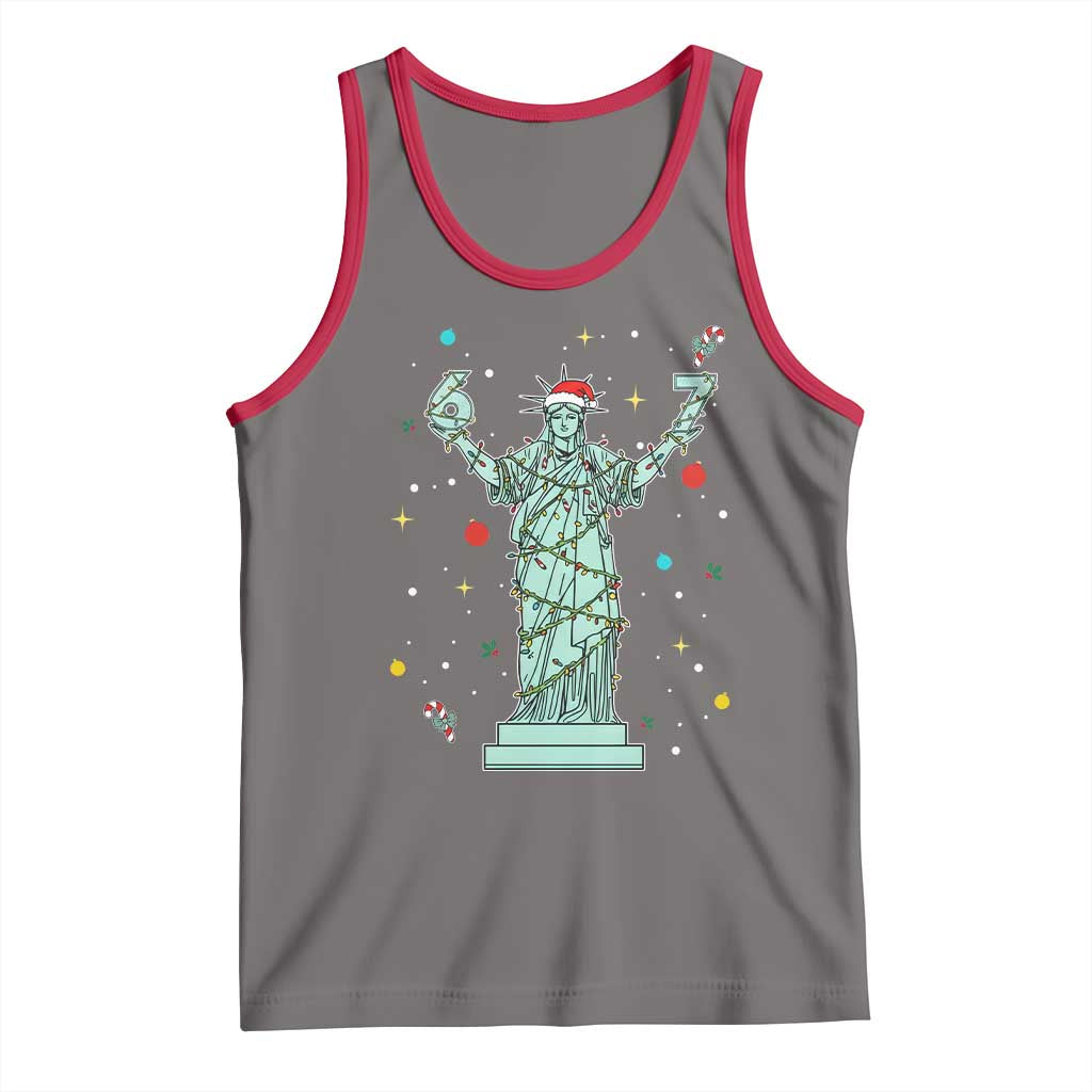 Doot Doot 67 Statue Of Liberty Tank Top Funny Gen Alpha 67 Trend Christmas Gift - Wonder Print Shop