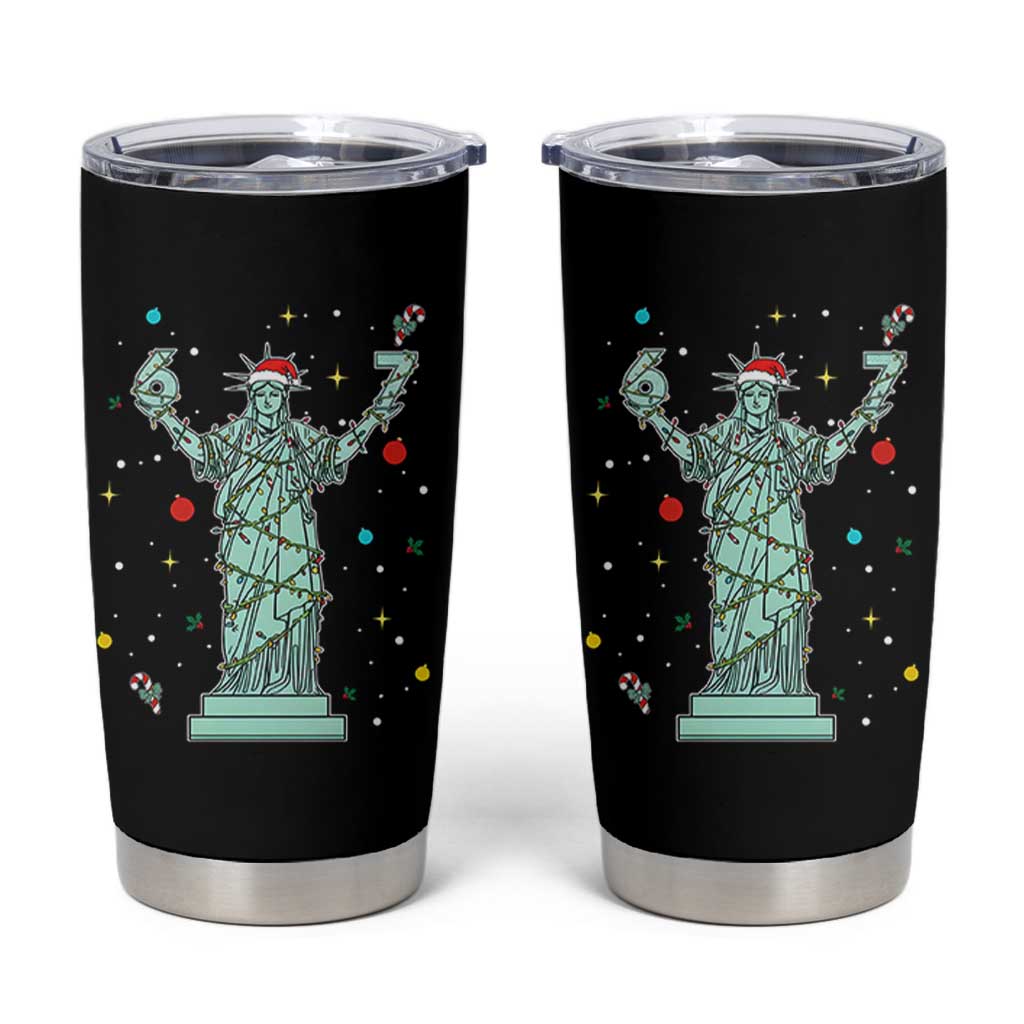 Doot Doot 67 Statue Of Liberty Tumbler Cup Funny Gen Alpha 67 Trend Christmas Gift - Wonder Print Shop