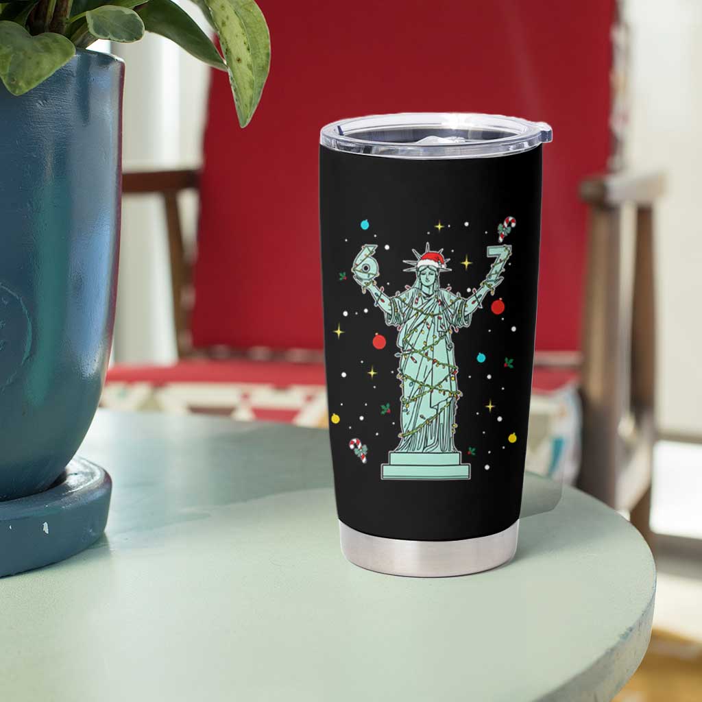 Doot Doot 67 Statue Of Liberty Tumbler Cup Funny Gen Alpha 67 Trend Christmas Gift - Wonder Print Shop