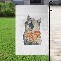 Six Seven Meme Cat 67 Pizza Nugget Garden Flag Funny Gen Alpha 67 Trend Gift - Wonder Print Shop