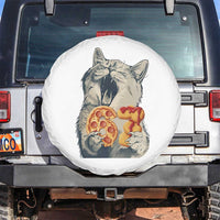 Six Seven Meme Cat 67 Pizza Nugget Spare Tire Cover Funny Gen Alpha 67 Trend Gift - Wonder Print Shop