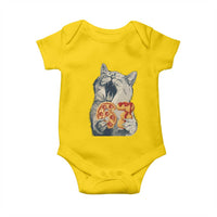 Six Seven Meme Cat 67 Pizza Nugget Baby Onesie Funny Gen Alpha 67 Trend Gift - Wonder Print Shop