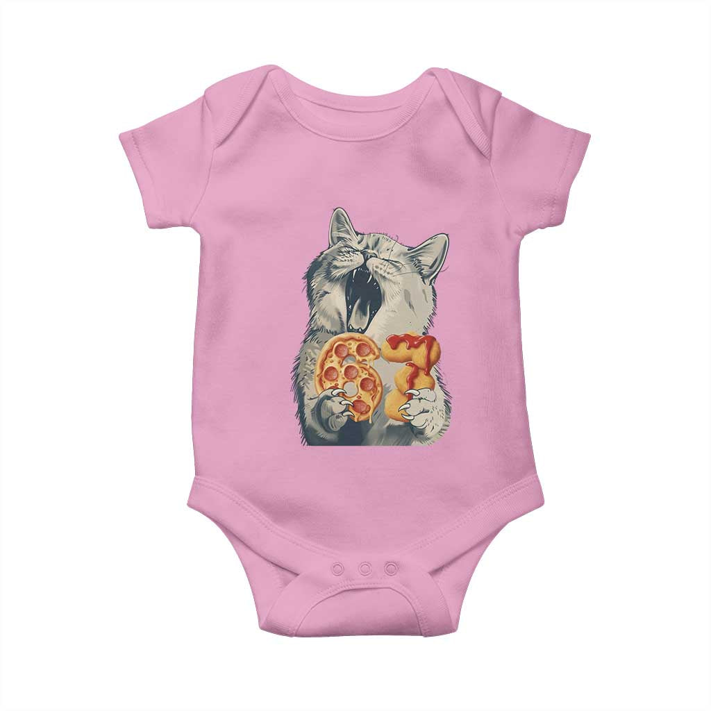 Six Seven Meme Cat 67 Pizza Nugget Baby Onesie Funny Gen Alpha 67 Trend Gift - Wonder Print Shop