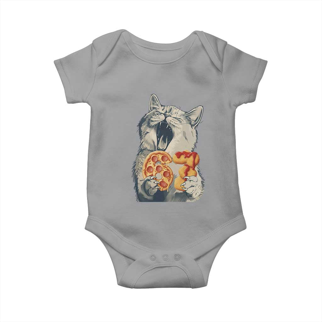 Six Seven Meme Cat 67 Pizza Nugget Baby Onesie Funny Gen Alpha 67 Trend Gift - Wonder Print Shop