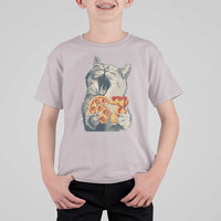 Six Seven Meme Cat 67 Pizza Nugget T Shirt For Kid Funny Gen Alpha 67 Trend Gift - Wonder Print Shop