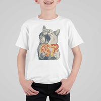 Six Seven Meme Cat 67 Pizza Nugget T Shirt For Kid Funny Gen Alpha 67 Trend Gift - Wonder Print Shop