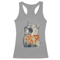 Six Seven Meme Cat 67 Pizza Nugget Racerback Tank Top Funny Gen Alpha 67 Trend Gift - Wonder Print Shop