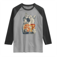 Six Seven Meme Cat 67 Pizza Nugget Raglan Shirt Funny Gen Alpha 67 Trend Gift - Wonder Print Shop